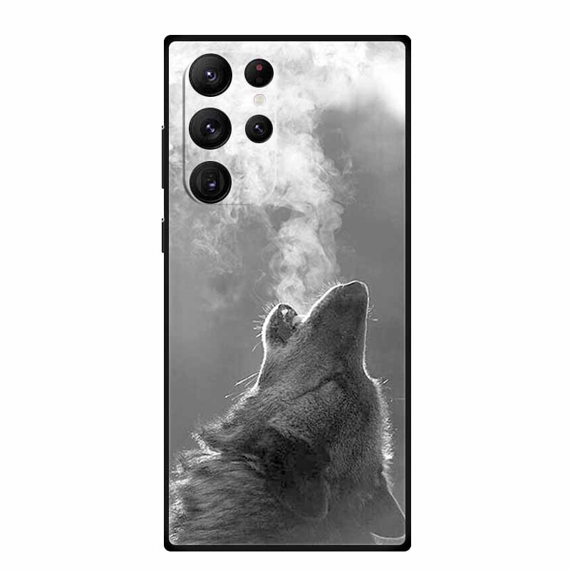 For Samsung S23 Ultra Phone Case Cover S23Ultra Black Silicone Soft Back Case For Samsung Galaxy S22 S23 Ultra Case S 23 Ultra