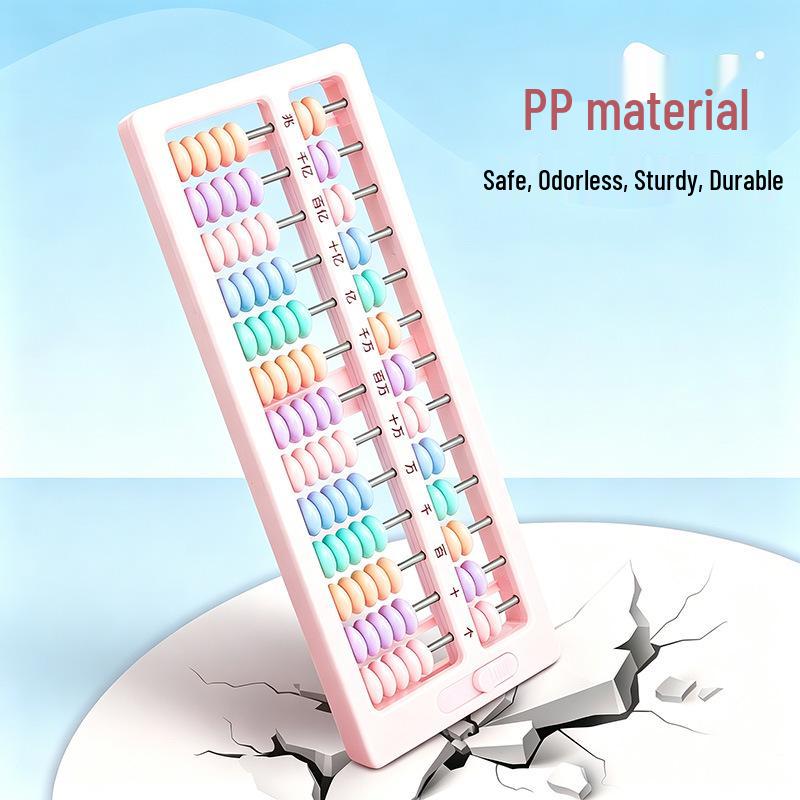 Elementary 13-Digit 7-Bead Abacus for Second Grade Arithmetic Practice