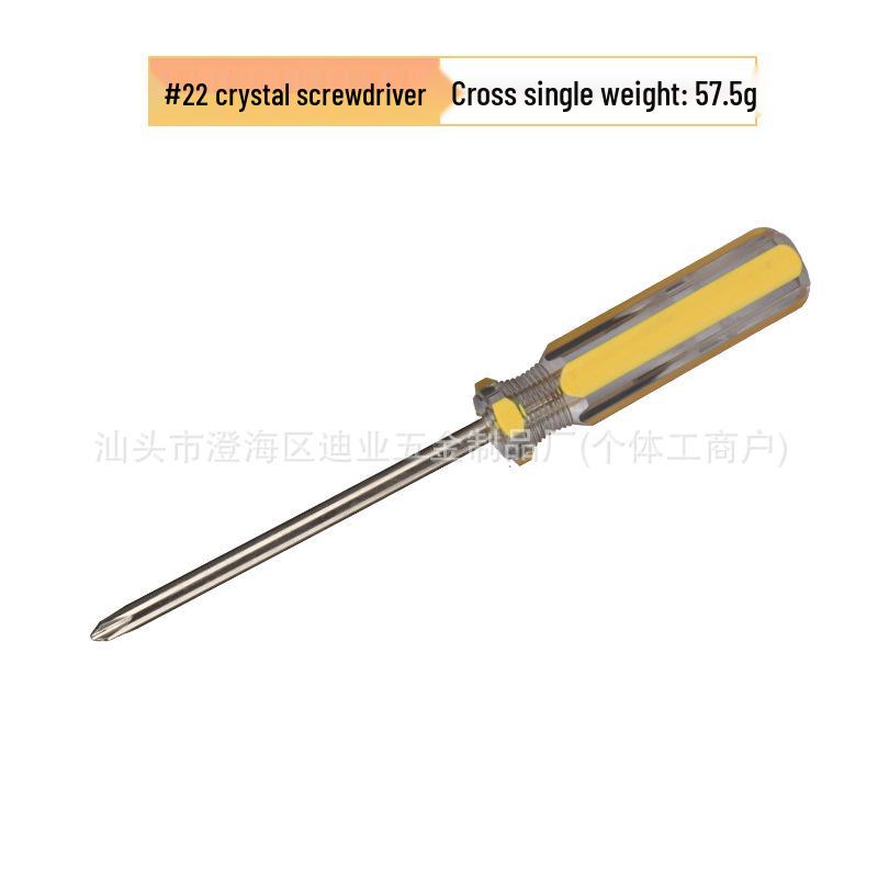 6mm Crystal Color Phillips Flathead Magnetic Screwdriver with Two-Color Strip