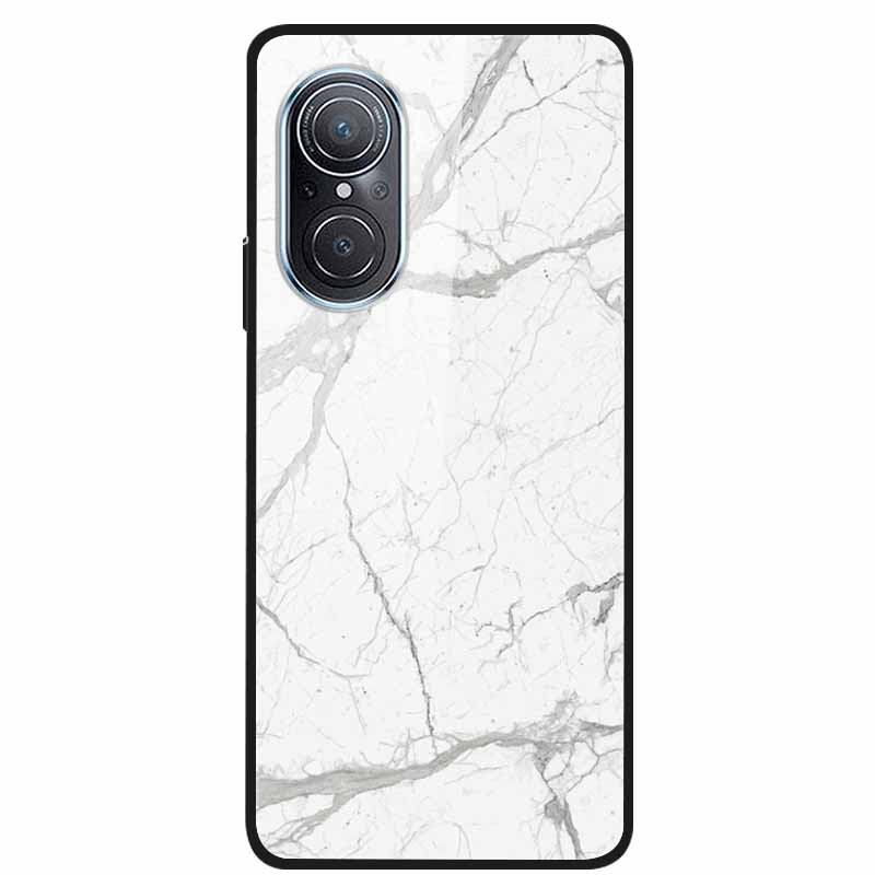 For Huawei Nova 9 10 Case Marble Tempered Glass Cover Hard Back Case For Huawei Nova9 10 SE Capa Nova10 Shockproof Funda Coque
