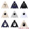 Classic Print Hooded Sweatshirt Teens Unisex Loose Fit Cotton Pullover Streetwear
