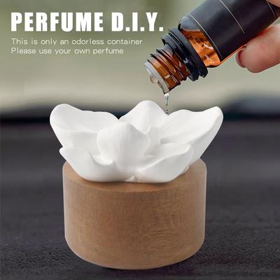 No Perfume DIY Fragrance Gypsum Stone Flower Ornaments Car Air Fresheners Decorations Dashboard Aroma Diffuser Accessories Women