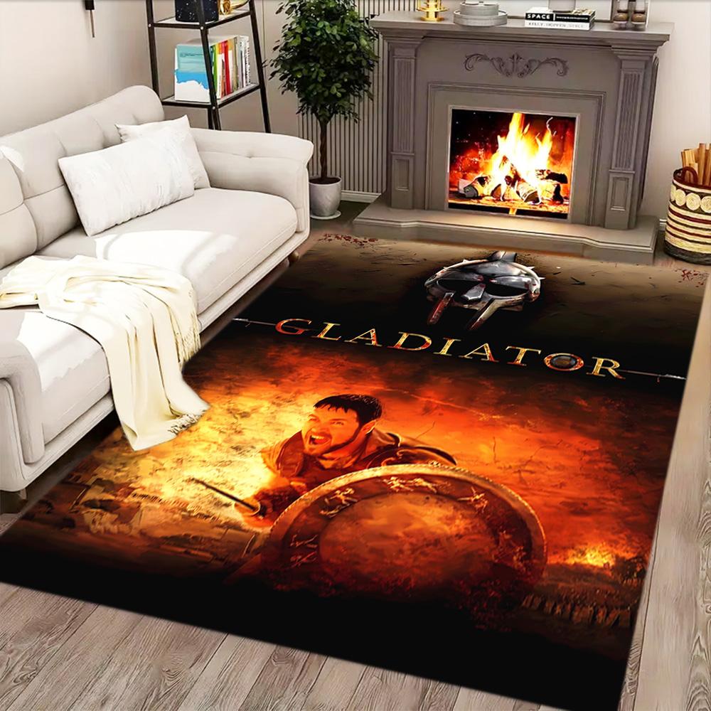 Gladiator Epic Battle Rug for Living Rooms, Bedrooms, Home Décor, and As Gifts.