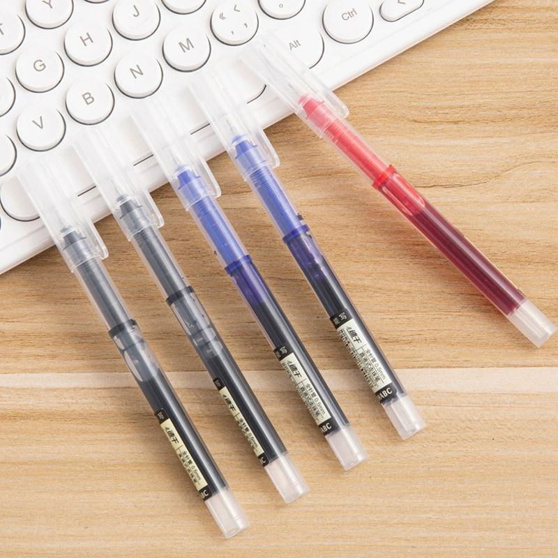 0.5mm Quick-Drying Large Capacity Smooth Rollerball Pens Gel Ink Pen Needle Point Fine Line Writing School & Office Supplies