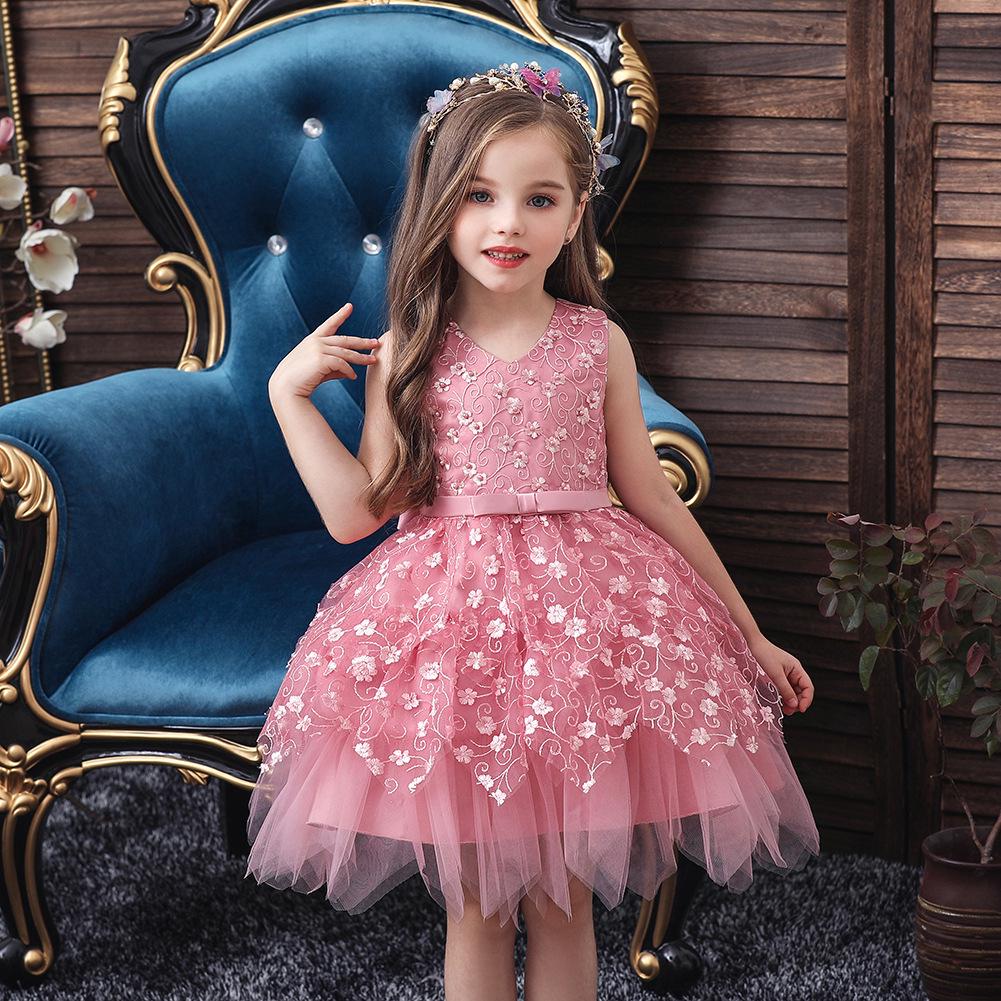 Detské princeznovské nadýchané šaty Darčeky pre malé dievčatká Módne šaty Trblietavé detské narodeninové šaty Elegantné jemné spoločenské šaty Plesové šaty pre dievčatá
