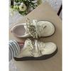 Pink double mesh shoes female ugly cute spring and summer new niche low-top versatile sports little white shoes