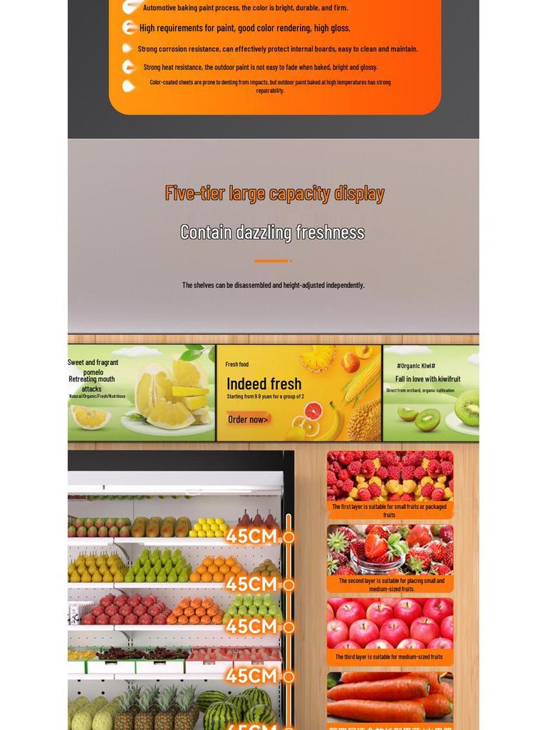 Kelaiheng Refrigerated Display Cabinet for Fresh Food and Beverages
