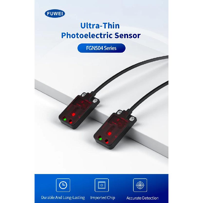 Ultra-Thin FGNS04-30PA-C Photoelectric Light Sensor Front Facing Outgoing Light Accurate Detection Electronic Component