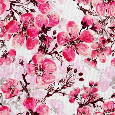 Outdoor Dekostoffe Oxford - Motiv Kirschblüten I Dx084