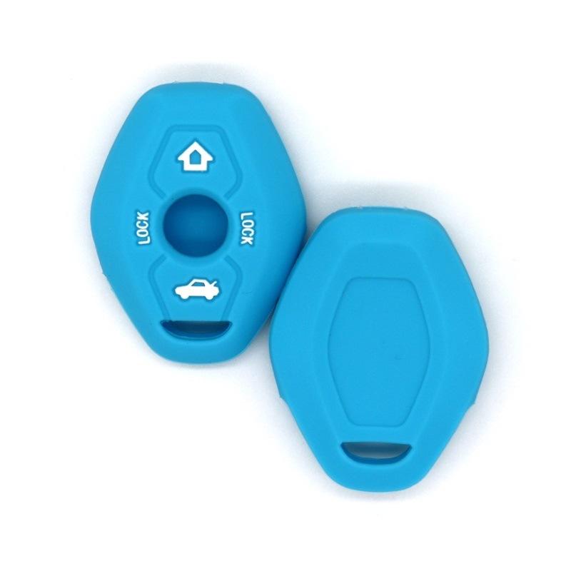 

Suitable for BMW straight 2-button BMW motorcycle silicone key protection bag case multi-color ready stock небо синє кольору