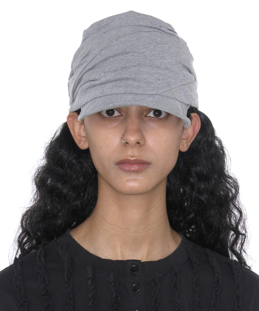 PARTIMENTO WOMEN Luched Drape Hat_Melange