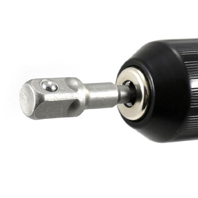 3 Pieces 1/4" 3/8" 1/2" Drive Socket Adapter Alloy Steel DIY for Impact Drivers