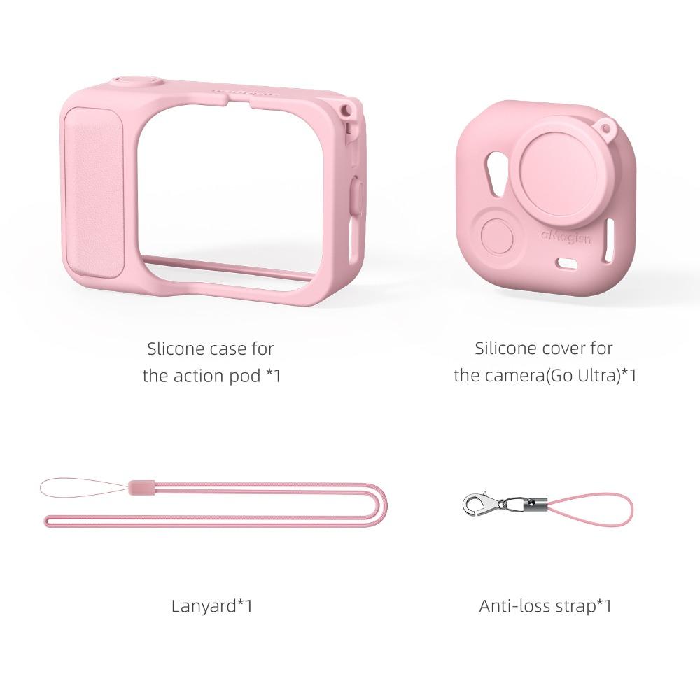 Scratch-proof Protective Case Silicone Lens Cap for Insta360 Go Ultra Action Camera Accessories