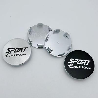 4pcs 51mm Sport Edition Logo Emblem Car Wheel Center Caps Wheel Hubcaps Auto Rim Centre Cover Black/Sliver Car Accessories