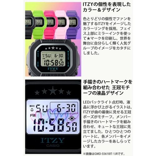 Casio G-Shock Mid-Size Watch, Made with Eco-Friendly Materials, ITZY Collaboration Model GMD-S5610IT-4BJR, Women's Pink