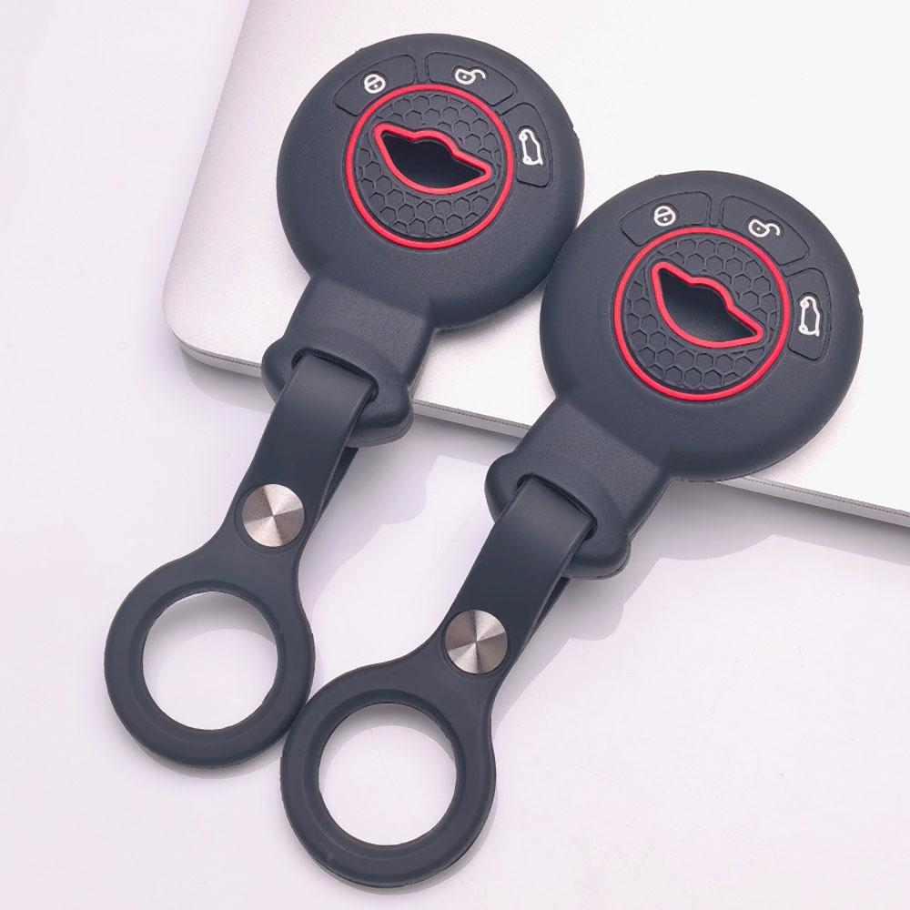 Key Shell Cover for BMW Cooper Roadster R55 R56 R57 R58 R59 with Keychain Protective Accessory Key Fob Protection Replacement Daily Use
