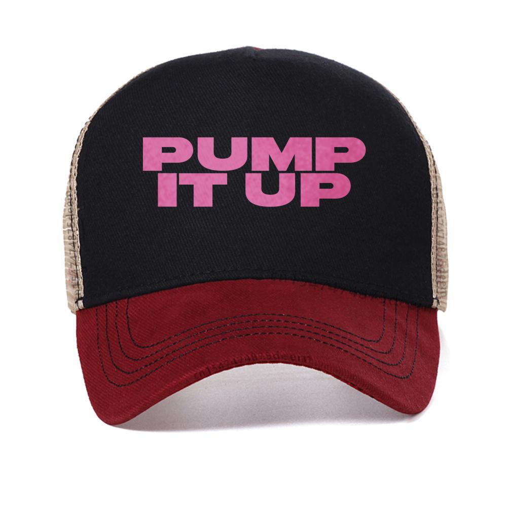 

Pump It Up Pink Printing cap The Substance Horror Movie baseball caps Men Women Casual Film Graphic Snapback hat Trucker Hats Adjustable красный