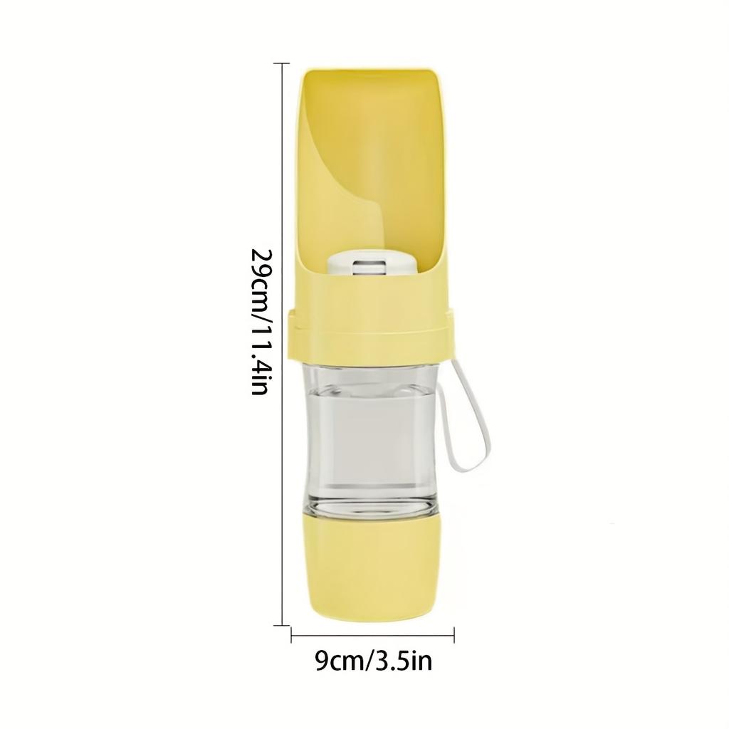 Portable Leak-Proof Dog Water Bottle-Durable Plastic Pet Hydration Dispenser with Ergonomic Handle & Spill-Resistant Design for Outdoor Walks, Hiking