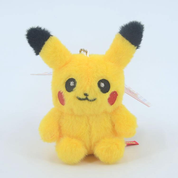 4inch Cute Pokemon Pikachu Plush TOy Keryring Dolls Pendants Gifts Bag Key Chain