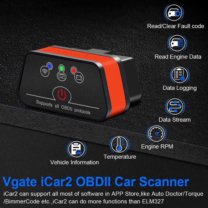 Vgate iCar2 Bluetooth 3.0 Skaner Diagnostyczny Samochodowy OBD2