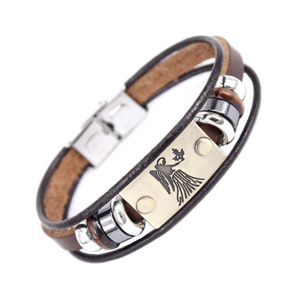 Layer Braided Constellations Multi Jewelry  Retro Unisex   Leather Bracelet