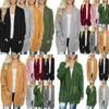 Cozy Women Cardigan Sleeve Loose Knitted Sweater Outwear With Fashion Pockets
