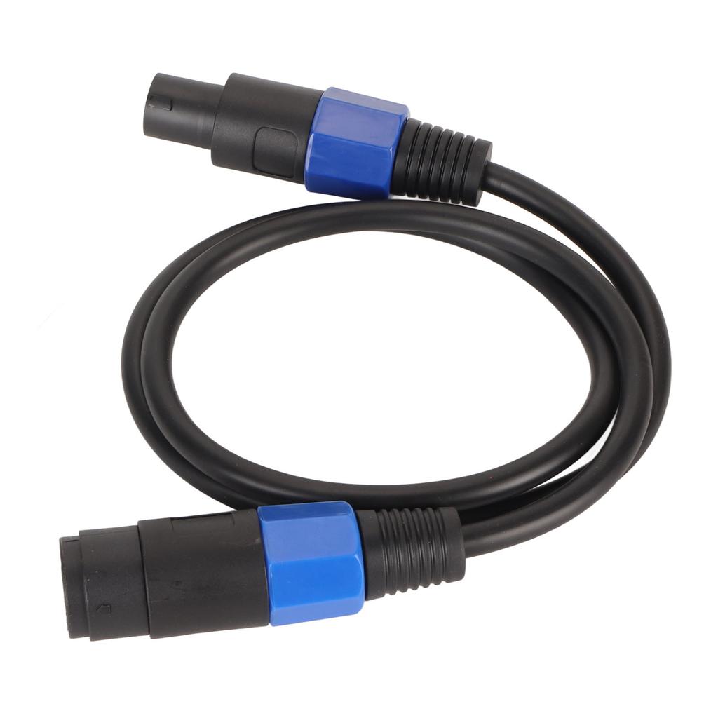 Professional Speaker Cable 3.3ft Long PVC Male Female Quick Twist Lock Amplifier Connection Cord for Amplifier Monitor