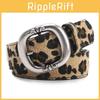 Trendy Leopard Style Pu Belt For Women With Adjustable Size For Fashionforward Outfits