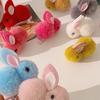 Rabbit Plush Hairpin 3D Hair Clip Adorable Bunny Hair Clip  Children