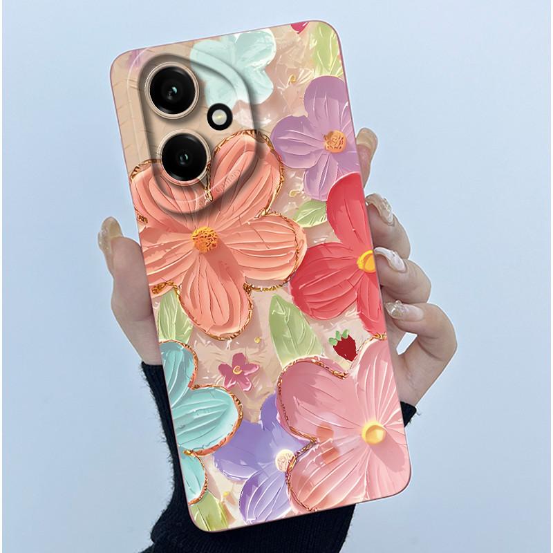 

For Honor 400 Pro Case For Honor 400 Phone Cover Fashion Simplicity Painting Soft Liquid Silicone Bumper Protective Shell Cases Honor 400