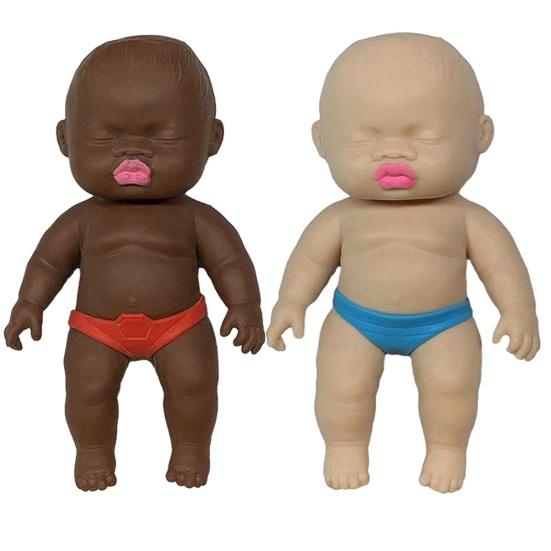 Slow Rising Babies Squeeze Toy Stress Anxiety Relieving Mini Baby Squeeze Toy Soft Stretchy Relaxation Stress Ball Fidget Toy