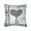 I Love You Mom Square Pillowcases Polyester Car Mother's Day  Cushion Case Funny Decor Pillowcase 45*45