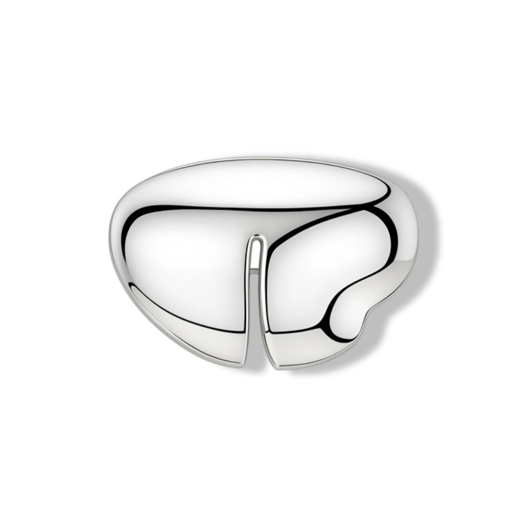 Artistic Abstract Geometric Brooch Alloy Glossy Irregular Shape Tarnish Resistant Versatile Pin Smooth Touch for Daily Wear