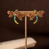New Trendy Classic Butterfly-shaped Pendant Necklace Earrings Set Romantic Sophisticated Exquisite Two-piece Alloy Women's Party