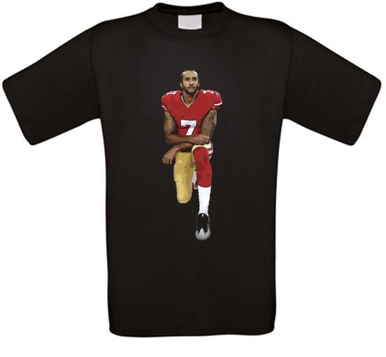 Colin Kaepernick Black Power American Football Knee T-Shirt XXL