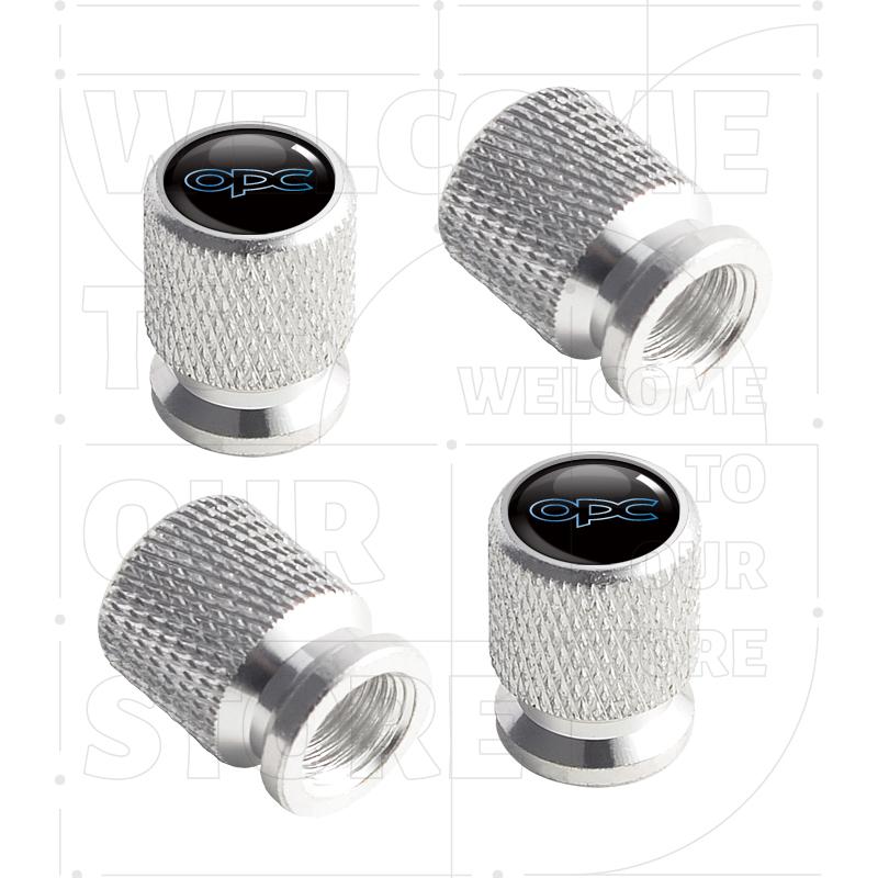 For Opel OPC Line Rocks Insignia Zafira Mokka LOGO 4pcs Car Wheel Tire Valve Aluminum Caps Tyre Stem Covers Airdust Waterproof