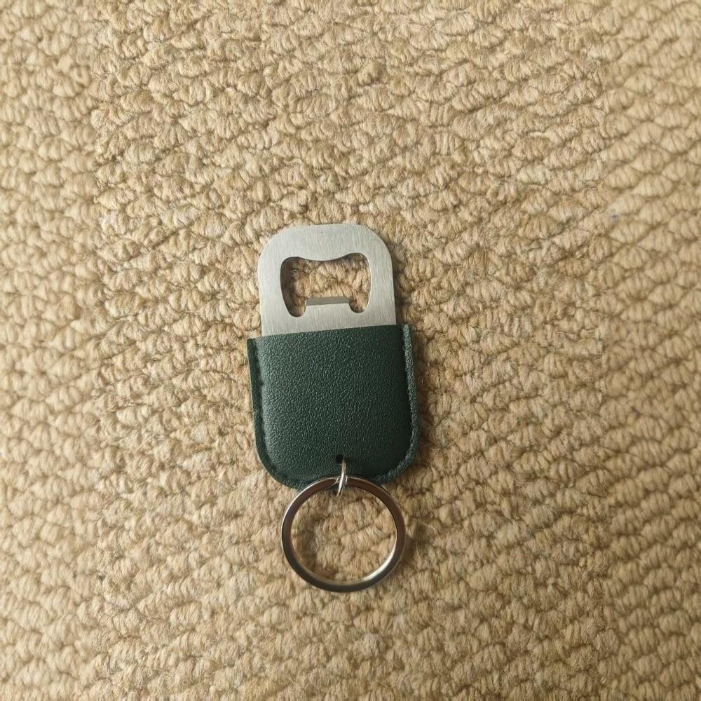 Stainless Steel Keychain Bottle Opener Portable Beer Cap Opener Key Ring  Home Bar Accessories