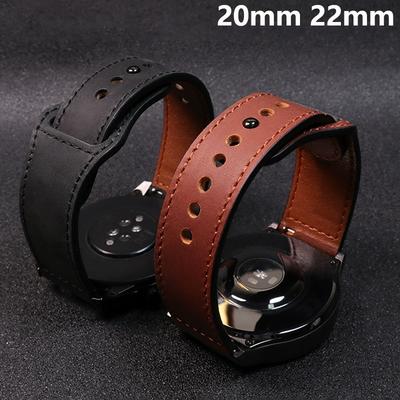 20mm 22mm Watch Straps For Samsung Galaxy Watch 7 FE 6 5 Pro/4 Classic Leather Bracelet Amazfit bip/Huawei GT/2/3 Pro 4 5 6 Band