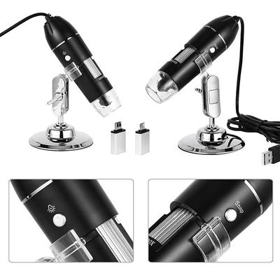 1600x Digital Microscope, High-definition Microscope,Skin Detector, Can Be Connected To a Computer To Measure Android Phones