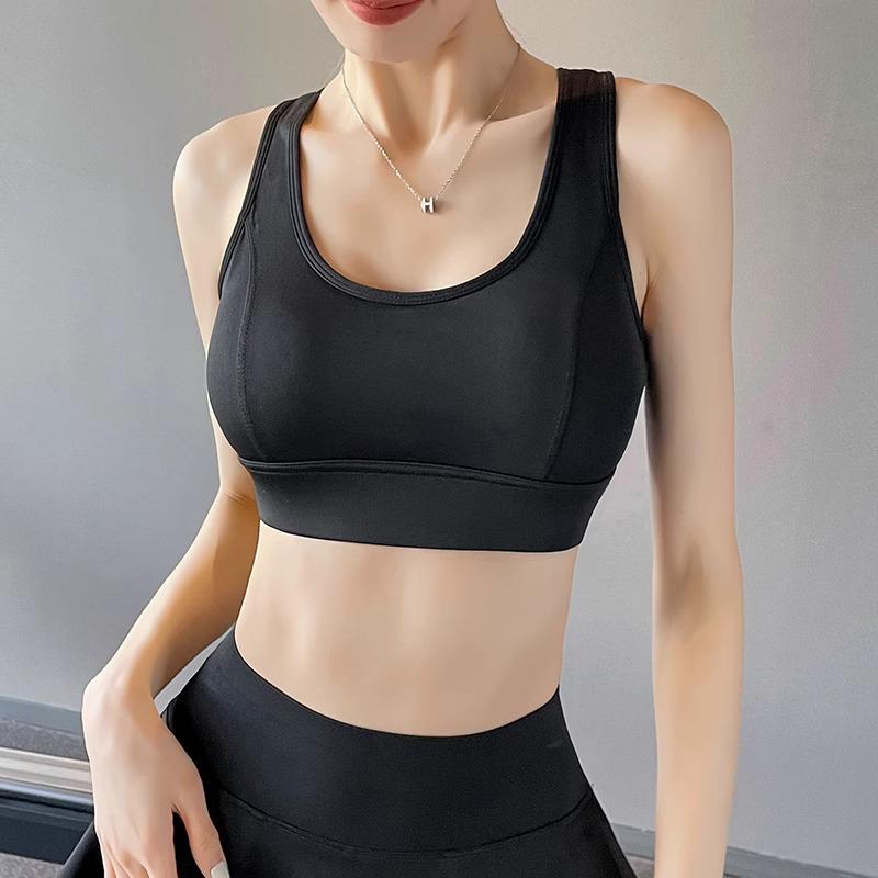 

Женский спортивный бюстгальтер большого размера с высокой степенью поддержки, защищающий от ударов, для бега, моделирования и йоги L