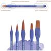 Pentel Paintbrush Neo Sable XZBNF-18 Flat Brush No. 18