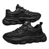 summer breathable mesh new casual sports shoes men's running thick sole height increasing simple comfortable anti slip shoes