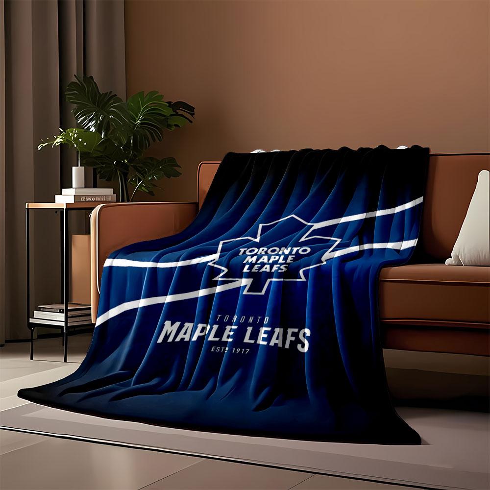Toronto Maple Leafs Logo Blanket print blanket soft and cozy perfect for the living room bed sofa or a nap,gift