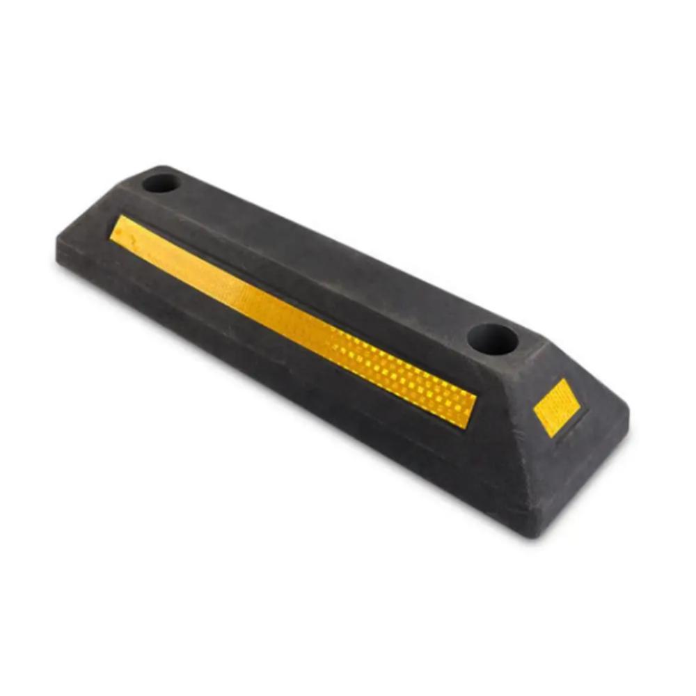 Rubber-Plastic Wheel Stop Rubber Vehicle Floor Stopper Aid Parking Stopper  Parking Lot 1500kg чёрный