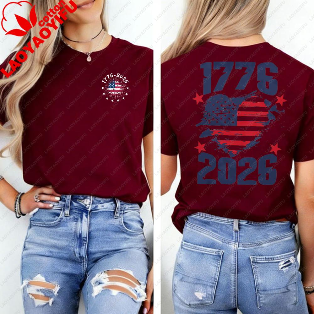 America 17762026 TShirt Birthday Sweatshirt America Independence Day Flag Fourth of July Celebrate of Tee Unisex Clothes Tops
