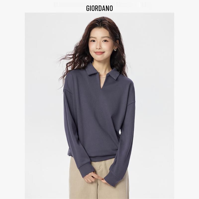 

Giordano Women s V-Neck Two-Way Loose Fit Sweatshirt L