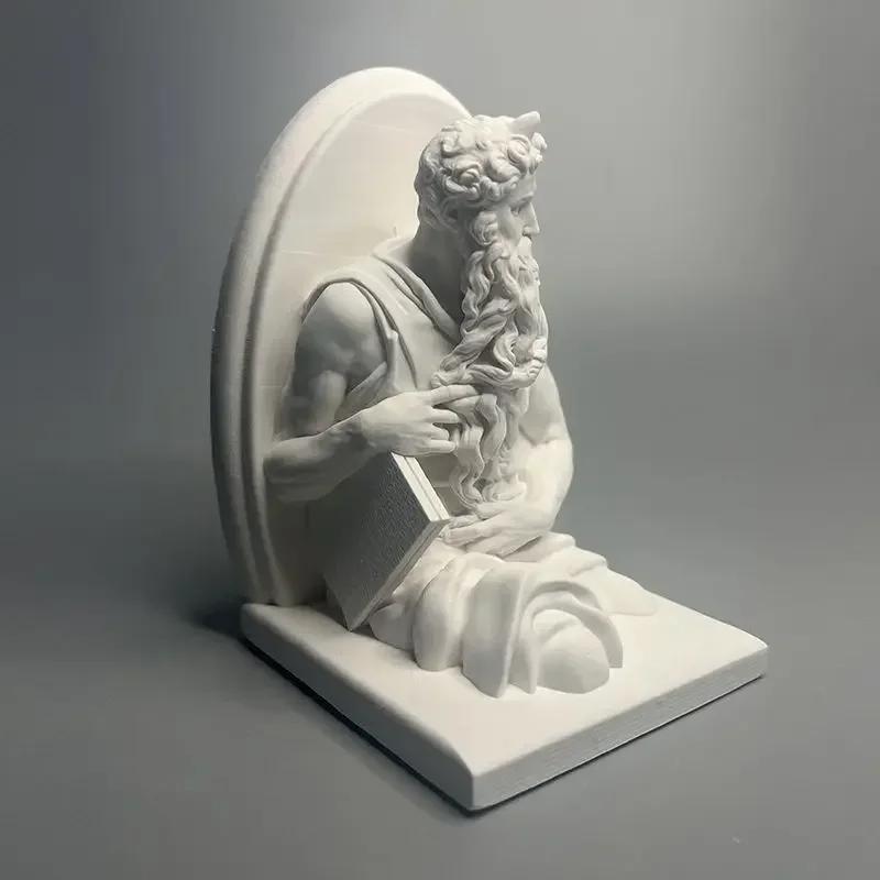 Figura Escultura de Moisés Piedra Difusora Escultura Obra de Arte Estatua de Yeso Estatua Arte Escultura Decoración Hogar Sala de Estar Regalos de Cumpleaños