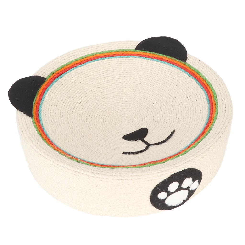 Cat Scratchpad Nest Sisal Wearproof Round Grinding Claws Reusable Cat Scratcher Lounge Bed for Rest