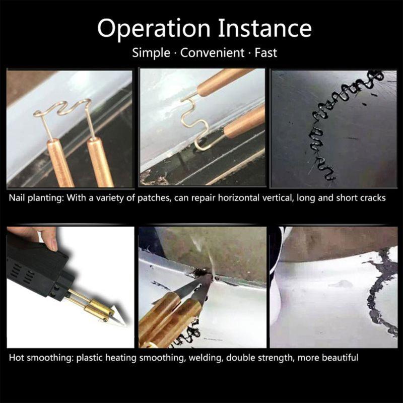 652F Plastic Welder Welding Wave for Staples 0.6 0.8mm for Repairing Bumper Dashboard Radiator Corrosion Resistance High Hard