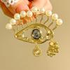[HF]New 1Pc Luxury Rhinestone Devil Eyes Brooches For Women Character Pins Casual Party Accessories New Gifts Friends Decoration